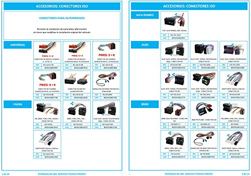 ISO-QUAD.400 - Conector iso universal para instalar radios en Audi, Seat, VW y Skoda. ISO-QUAD.400 - Conector iso universal para instalar radios en Audi, Seat, VW y Skoda.