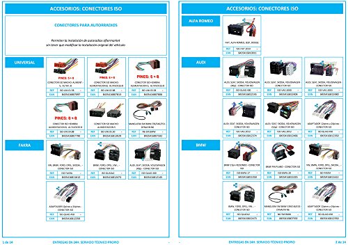 ISO-QUAD.400 - Conector iso universal para instalar radios en Audi, Seat, VW y Skoda.