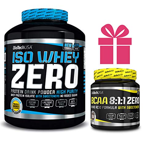 Iso whey zero 2,27 kgs vainilla + bcaa 180 grs