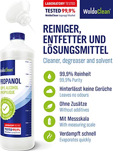 Isopropilico Alcohol 99,9% Limpieza y pulverizar - 1.000ml Isopropilico Alcohol 99,9% Limpieza y pulverizar - 1.000ml