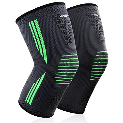 ISUDA Rodilleras Deportivas Rodillera Menisco y Ligamentos-Rodillera de Compresión Rodilleras Crossfit Hombre Rotuliana para Crossfit, Deportes,Correr, Entrenamiento, Bicicleta,Fitness - 1 Par