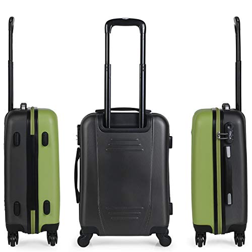 ITACA - Maleta Cabina de Viaje Rígida 4 Ruedas Trolley 55 cm ABS. Equipaje de Mano. Pequeña Práctica Cómoda y Ligera Low Cost Ryanair, Estudiante. 71150, Color Pistacho-Antracita ITACA - Maleta Cabina de Viaje Rígida 4 Ruedas Trolley 55 cm ABS. Equipaje de Mano. Pequeña Práctica Cómoda y Ligera Low Cost Ryanair, Estudiante. 71150, Color Pistacho-Antracita