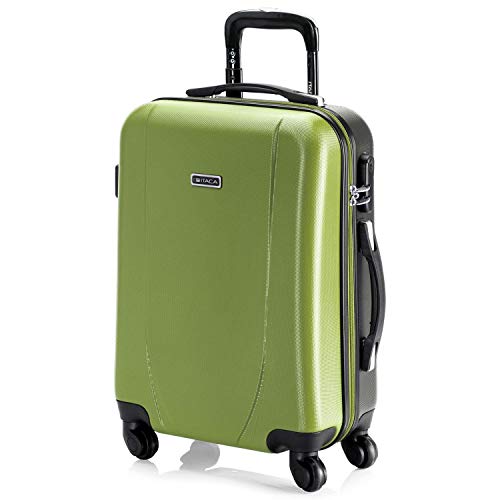 ITACA - Maleta Cabina de Viaje Rígida 4 Ruedas Trolley 55 cm ABS. Equipaje de Mano. Pequeña Práctica Cómoda y Ligera Low Cost Ryanair, Estudiante. 71150, Color Pistacho-Antracita ITACA - Maleta Cabina de Viaje Rígida 4 Ruedas Trolley 55 cm ABS. Equipaje de Mano. Pequeña Práctica Cómoda y Ligera Low Cost Ryanair, Estudiante. 71150, Color Pistacho-Antracita