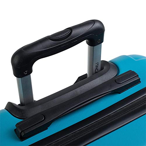 ITACA - Maleta Cabina de Viaje Rígida 4 Ruedas Trolley 55 cm ABS Lisa. Pequeña Equipaje de Mano. Cómoda y Ligera. Viajes Cortos. Low Cost Ryanair, 771150, Color Turquesa ITACA - Maleta Cabina de Viaje Rígida 4 Ruedas Trolley 55 cm ABS Lisa. Pequeña Equipaje de Mano. Cómoda y Ligera. Viajes Cortos. Low Cost Ryanair, 771150, Color Turquesa