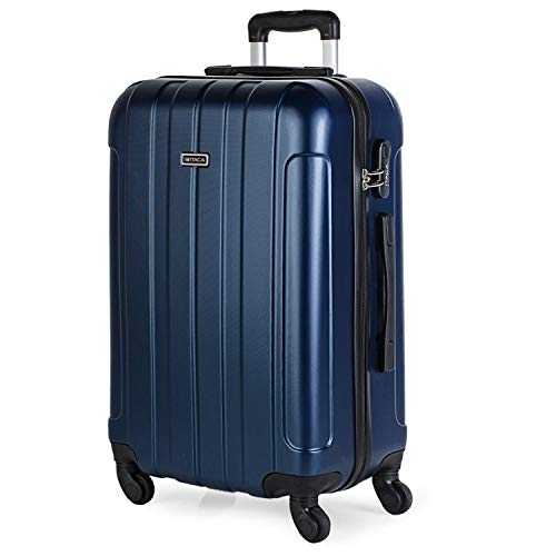 ITACA - Maleta Rígida 4 Ruedas 63 cm Mediana ABS Lisa. para Estudiantes y Profesionales. 771160, Color Marino ITACA - Maleta Rígida 4 Ruedas 63 cm Mediana ABS Lisa. para Estudiantes y Profesionales. 771160, Color Marino