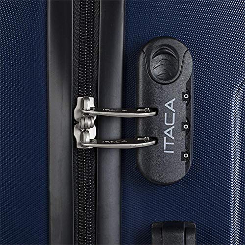 ITACA - Maleta Rígida 4 Ruedas 63 cm Mediana ABS Lisa. para Estudiantes y Profesionales. 771160, Color Marino ITACA - Maleta Rígida 4 Ruedas 63 cm Mediana ABS Lisa. para Estudiantes y Profesionales. 771160, Color Marino