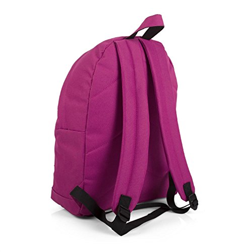 ITACA - Mochila Deporte Juvenil Multifuncional de Instituto + Estuche Portatodo de Poliéster. Cómoda Resistente Ligera y Acolchada par Uso Diario, Universidad. 25332, Color Fucsia