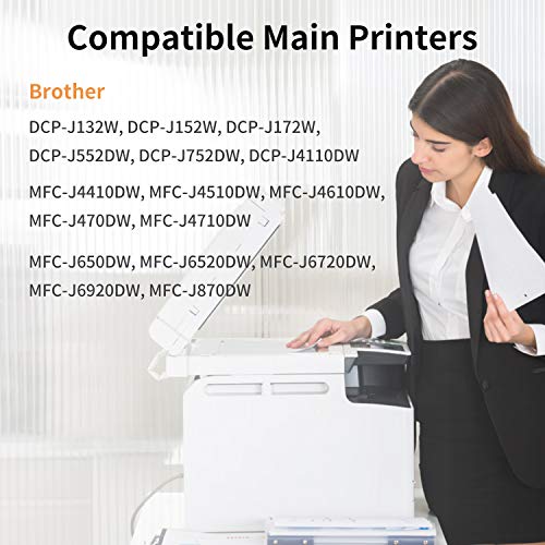 IUBEST LC123 Compatible con Brother LC-123 Cartuchos de tinta para Brother DCP-J132W J152W J172W J552DW J752DW J4110DW, MFC-J245 J470DW J650DW J870DW J4410DW J4510DW J4610DW J4710DW J6520DW J6720DW IUBEST LC123 Compatible con Brother LC-123 Cartuchos de tinta para Brother DCP-J132W J152W J172W J552DW J752DW J4110DW, MFC-J245 J470DW J650DW J870DW J4410DW J4510DW J4610DW J4710DW J6520DW J6720DW