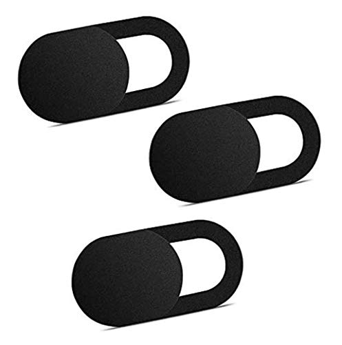 ivoler 3 Unidades Cubierta Webcam, Webcam Cover Slider Diseño Ultra Fino Camera Cover Tapa Webcam para Todo Tipo de Ordenadores Portátiles, Tabletas y Móviles Inteligentes - (Negro) ivoler 3 Unidades Cubierta Webcam, Webcam Cover Slider Diseño Ultra Fino Camera Cover Tapa Webcam para Todo Tipo de Ordenadores Portátiles, Tabletas y Móviles Inteligentes - (Negro)