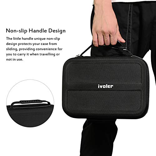 ivoler Funda para Nintendo Switch, Estuche Dura de Transporte de Lujo, Carcasa Rígida de Viaje para Consola, Adaptador AC, Joy-con Grip, Strap Joy-con, 18 Cartuchos de Juegos y Otros Accesorios ivoler Funda para Nintendo Switch, Estuche Dura de Transporte de Lujo, Carcasa Rígida de Viaje para Consola, Adaptador AC, Joy-con Grip, Strap Joy-con, 18 Cartuchos de Juegos y Otros Accesorios