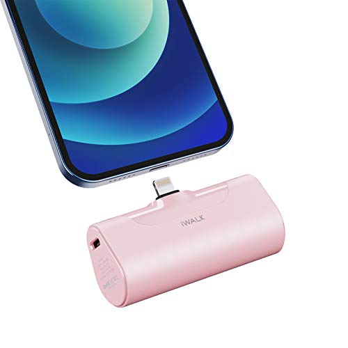 iWALK Mini Cargador Portátil, Banco de Energía Ultra Compacto de 4500 mAh, Batería Externa Pequeña y Linda Compatible con iPhone 11 Pro/XS MAX/XR/X / 8/7/6 / Plus,AirPods y Más