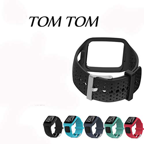Ixkbiced Banda para Tomtom 1 Multi-Sport GPS HRM CSS Am Cardio Runner Reloj Silicona Correa Suave Pulsera Pulsera Ixkbiced Banda para Tomtom 1 Multi-Sport GPS HRM CSS Am Cardio Runner Reloj Silicona Correa Suave Pulsera Pulsera