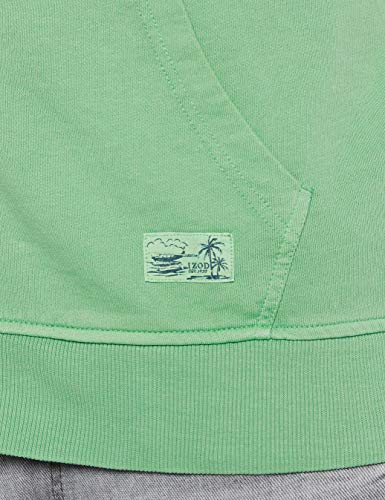 Izod Sunkissed Zip Through Hoodie Sudadera con Capucha, Verde (Green Spruce 355), M para Hombre