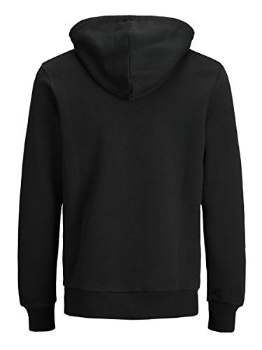 Jack & Jones Jjecorp Logo Sweat Hood Noos Capucha, Negro (Black Detail:Reg Fit), Large para Hombre Jack & Jones Jjecorp Logo Sweat Hood Noos Capucha, Negro (Black Detail:Reg Fit), Large para Hombre