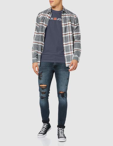 Jack & Jones Jjecorp Logo tee SS Crew Neck Noos Camiseta, Azul (Navy Blazer Detail: Slim Fit), Large para Hombre Jack & Jones Jjecorp Logo tee SS Crew Neck Noos Camiseta, Azul (Navy Blazer Detail: Slim Fit), Large para Hombre