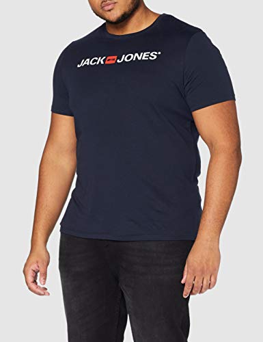 Jack & Jones Jjecorp Logo tee SS Crew Neck Noos Camiseta, Azul (Navy Blazer Detail: Slim Fit), Large para Hombre Jack & Jones Jjecorp Logo tee SS Crew Neck Noos Camiseta, Azul (Navy Blazer Detail: Slim Fit), Large para Hombre