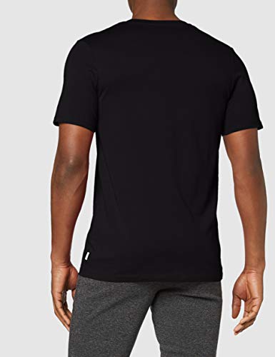 Jack & Jones Jjepocket tee SS O-Neck Noos Camiseta, Negro (Black Detail: Slim Fit), Medium para Hombre