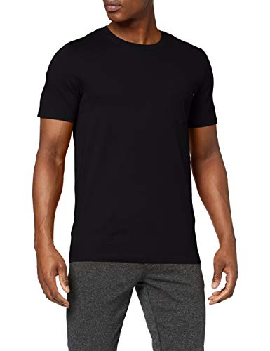 Jack & Jones Jjepocket tee SS O-Neck Noos Camiseta, Negro (Black Detail: Slim Fit), Medium para Hombre