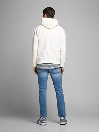 Jack & Jones JJESOFT Sweat Hood Noos Sudadera con Capucha, Blanco, M para Hombre Jack & Jones JJESOFT Sweat Hood Noos Sudadera con Capucha, Blanco, M para Hombre