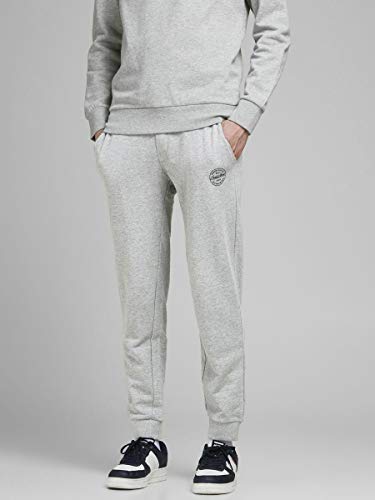 Jack & Jones Jjigordon Jjshark Sweat Pants Viy Noos Pantalones de Deporte, Gris (Melange Gris Claro Melange Gris Claro), W (Tamaño del Fabricante: L) para Hombre