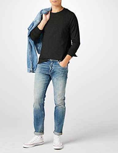 Jack & Jones Storm Sweat - Camiseta de manga larga con cuello redondo para hombre, Black C N 010, 52 Jack & Jones Storm Sweat - Camiseta de manga larga con cuello redondo para hombre, Black C N 010, 52