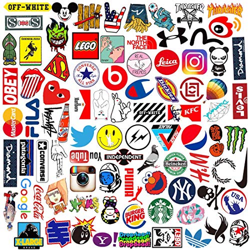 Jackify Pegatinas 100-PCS, Stickers Vinilo Graffiti Calcomanías Pegatina para Moto Infantiles ParedCoche Teclado Bicicleta Ordenador Equipaje Snowboard