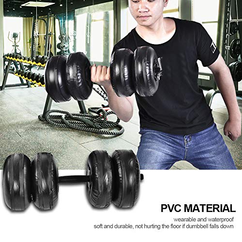 Jadeshay Pesas de Viaje-Ajustable for Llenar Pesas Ajuste de hasta 25kg, Culturismo Equipo del Ejercicio Kit de Mancuernas de Agua Jadeshay Pesas de Viaje-Ajustable for Llenar Pesas Ajuste de hasta 25kg, Culturismo Equipo del Ejercicio Kit de Mancuernas de Agua