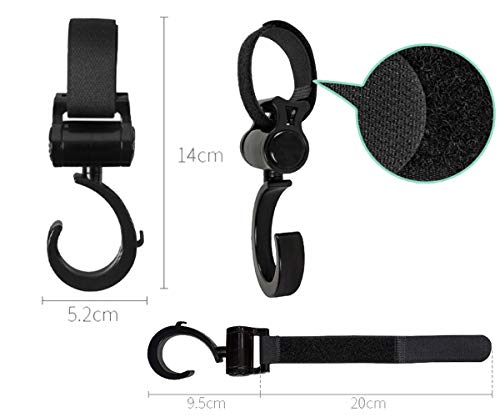 Jaetech House Ganchos Carrito Bebé Engancha Tus Bolsas de la Compra, Bolso o Cambiador en el Manillar de la Sillita, Cochecito o Silla de Ruedas(Pack de 100. Ajuste Universal) Jaetech House Ganchos Carrito Bebé Engancha Tus Bolsas de la Compra, Bolso o Cambiador en el Manillar de la Sillita, Cochecito o Silla de Ruedas(Pack de 100. Ajuste Universal)