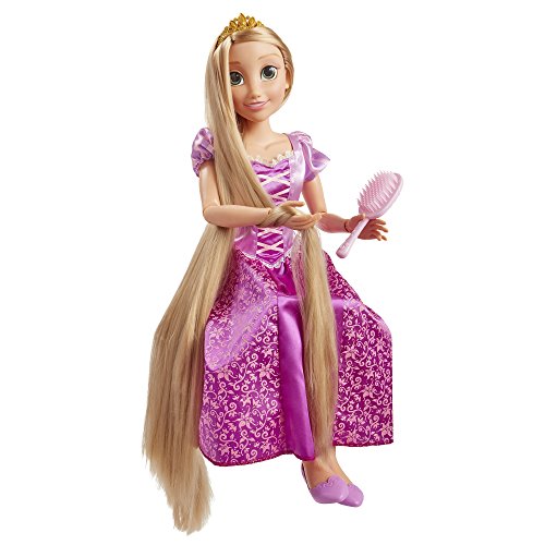 Jakks Pacific- Princesas Disney, muñeca Rapunzel tamaño Especial (80 cm), Multicolor (61773)