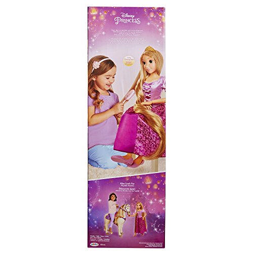 Jakks Pacific- Princesas Disney, muñeca Rapunzel tamaño Especial (80 cm), Multicolor (61773)