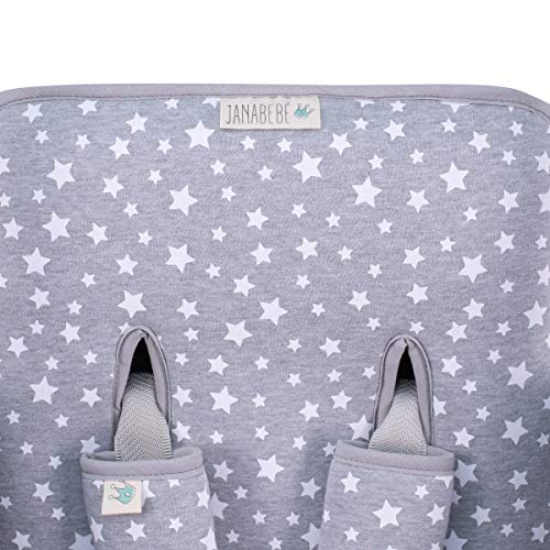 JANABEBE Colchoneta Universal para Cochecito + Arneses (White Star) JANABEBE Colchoneta Universal para Cochecito + Arneses (White Star)