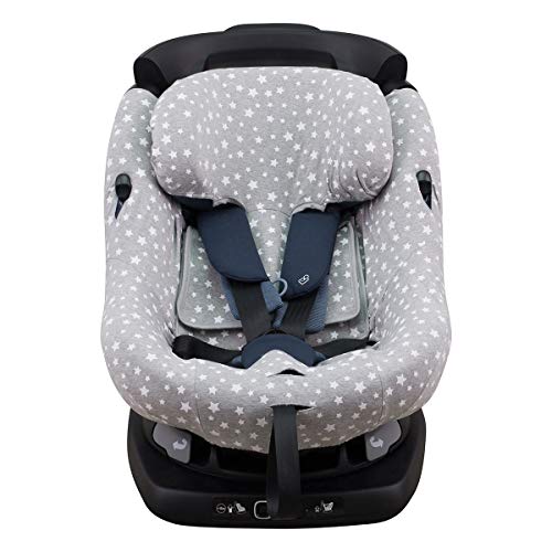 JANABEBE Funda compatible con BebéConfort AxissFix (White Star) JANABEBE Funda compatible con BebéConfort AxissFix (White Star)
