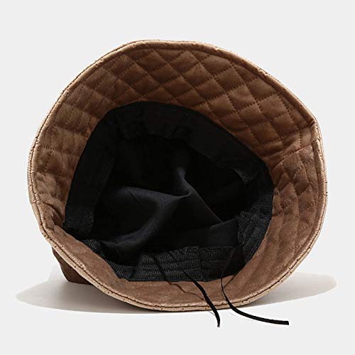 Janly Clearance Sale Sombrero, Otoño Invierno Hombres Mujeres Térmico Acolchado Sombrero Pescador Sombrero Cuenca Cap Sombreros Cubeta Para Invierno Navidad (Khaki-Un Tamaño)