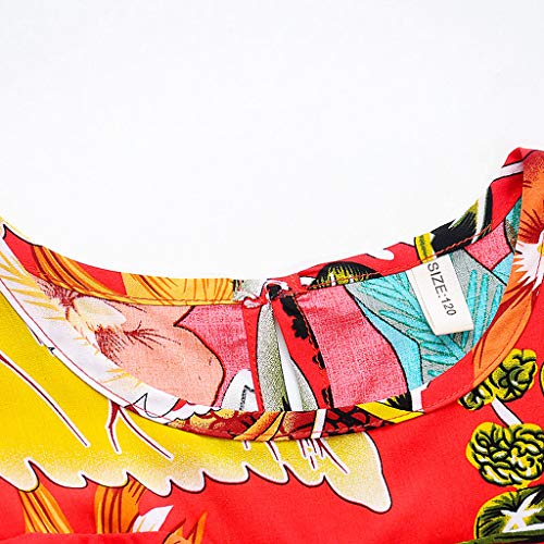 Janly Liquidación Venta Vestidos de Niña para Niñas de 2 a 9 Años, Bebé Niña Floral Hoja Vestido de Playa de Princesa Trajes Ropa para Niños Pequeños, rojo, 3-4 Años Janly Liquidación Venta Vestidos de Niña para Niñas de 2 a 9 Años, Bebé Niña Floral Hoja Vestido de Playa de Princesa Trajes Ropa para Niños Pequeños, rojo, 3-4 Años