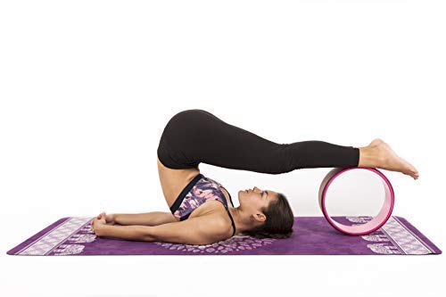 JAP Sports - Rueda de Yoga – Yoga Wheel - [Serie Pro] La Rueda Dharma Yoga Propor Strongest & Most Comfortable, Accesorio Estirar y Mejorar los Pliegues, 33 x 13 cm - Madera