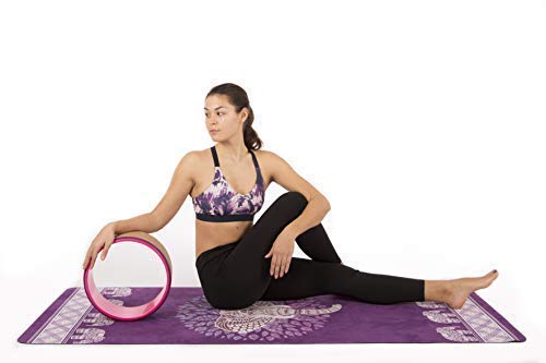JAP Sports - Rueda de Yoga – Yoga Wheel - [Serie Pro] La Rueda Dharma Yoga Propor Strongest & Most Comfortable, Accesorio Estirar y Mejorar los Pliegues, 33 x 13 cm - Madera