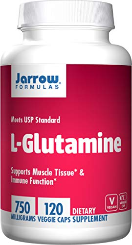 Jarrow Formulas L-Glutamine, 750mg - 120 vcaps - 120 Cápsulas Jarrow Formulas L-Glutamine, 750mg - 120 vcaps - 120 Cápsulas