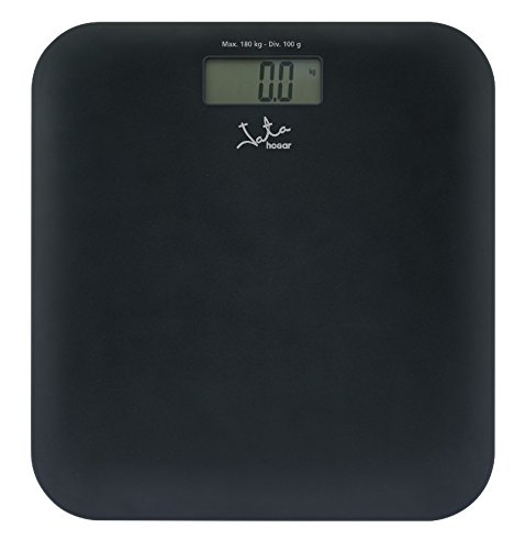 Jata Hogar MOD. 430 - Báscula de baño electrónica de diseño extraplano, color negro Jata Hogar MOD. 430 - Báscula de baño electrónica de diseño extraplano, color negro