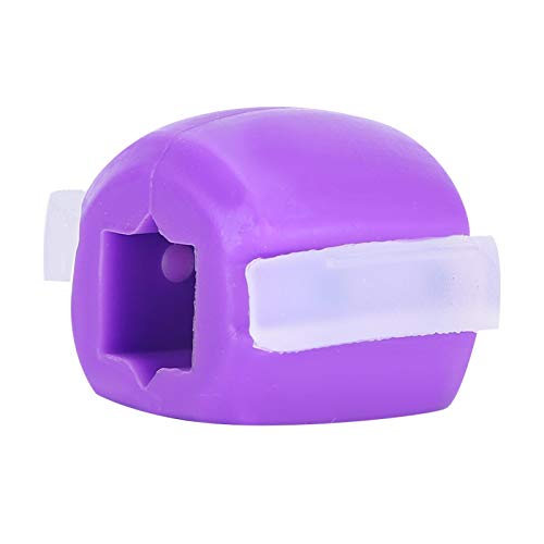 Jawline Ejercitador facial Pelota de ejercicio facial de silicona Pelota de fitness que da forma a los músculos Entrenamiento de la línea de la mandíbula Tónico para el cuello(purple)