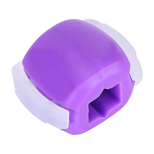 Jawline Ejercitador facial Pelota de ejercicio facial de silicona Pelota de fitness que da forma a los músculos Entrenamiento de la línea de la mandíbula Tónico para el cuello(purple)