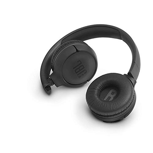 JBL Tune500BT - Auriculares supraaurales inalámbricos con conexiones multipunto y asistente de voz Google now o Siri - Batería de 16h - Negro