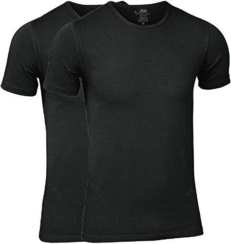 jbs - Camiseta Hombre en Paquete Doble - Camiseta Interior de Viscosa (de celulosa de bambú) y algodón. Cuello Redondo, 2X, Negro, L jbs - Camiseta Hombre en Paquete Doble - Camiseta Interior de Viscosa (de celulosa de bambú) y algodón. Cuello Redondo, 2X, Negro, L