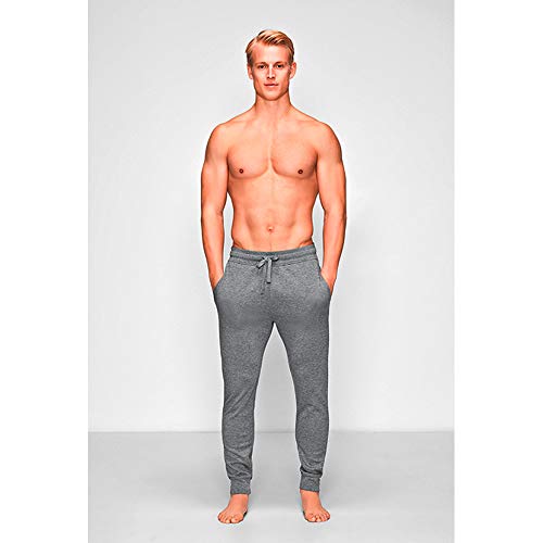 jbs of Denmark - Pantalones de bambú Viscosa para Hombre - Pantalones de Sudadera cómodos - Gris - M