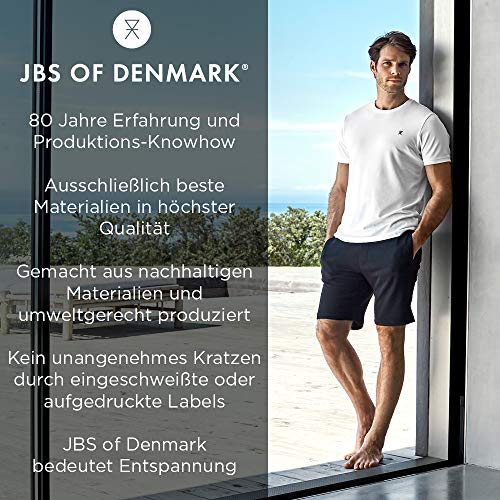 jbs of Denmark - Pantalones de bambú Viscosa para Hombre - Pantalones de Sudadera cómodos - Negro - L