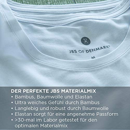 jbs of Denmark - Pantalones de bambú Viscosa para Hombre - Pantalones de Sudadera cómodos - Negro - L