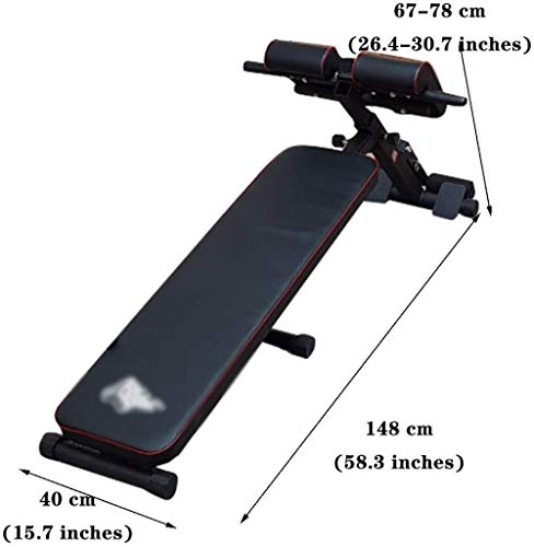 JCCOZ-URG Silla Romana, Banco con Mancuernas, Banco de Press de banca, Banco de Abdominales multifunción, Abdomen Abdominal, Que se Utiliza for el Gimnasio Familiar Completo URG