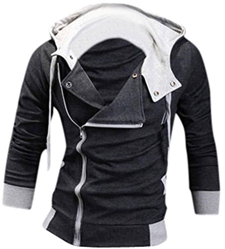 Jeansian Casual chaqueta con capucha Slim Fit Prendas con capucha Tops Deporte capa del cierre relĂĄmpago para Hombres US XL (Jacket Chest: 109-114cm) Darkgray Jeansian Casual chaqueta con capucha Slim Fit Prendas con capucha Tops Deporte capa del cierre relĂĄmpago para Hombres US XL (Jacket Chest: 109-114cm) Darkgray
