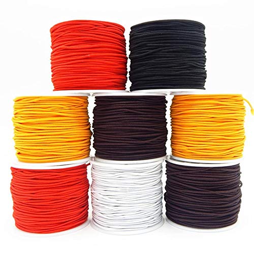 Jeffyo Cinta de goma elástica, ancha, 1,2 mm x 16 m, color marrón Jeffyo Cinta de goma elástica, ancha, 1,2 mm x 16 m, color marrón