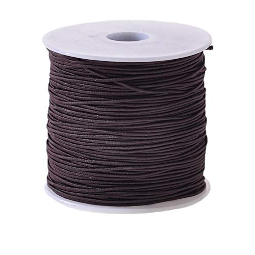 Jeffyo Cinta de goma elástica, ancha, 1,2 mm x 16 m, color marrón Jeffyo Cinta de goma elástica, ancha, 1,2 mm x 16 m, color marrón