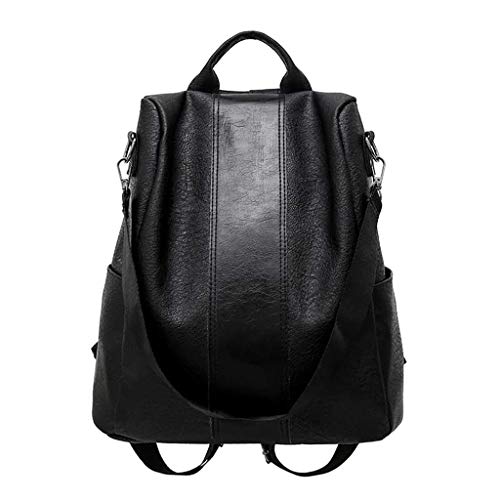 JERFER Mochila Antirrobo Mujer Bolso Casual Salvaje Piel Suave Uso Dual Mochila Pequeña JERFER Mochila Antirrobo Mujer Bolso Casual Salvaje Piel Suave Uso Dual Mochila Pequeña